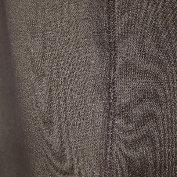 NWOT Zara Basic Black Thick Ponte Pintuck Knit Knee Length Pencil Skirt M - Picture 3 of 8